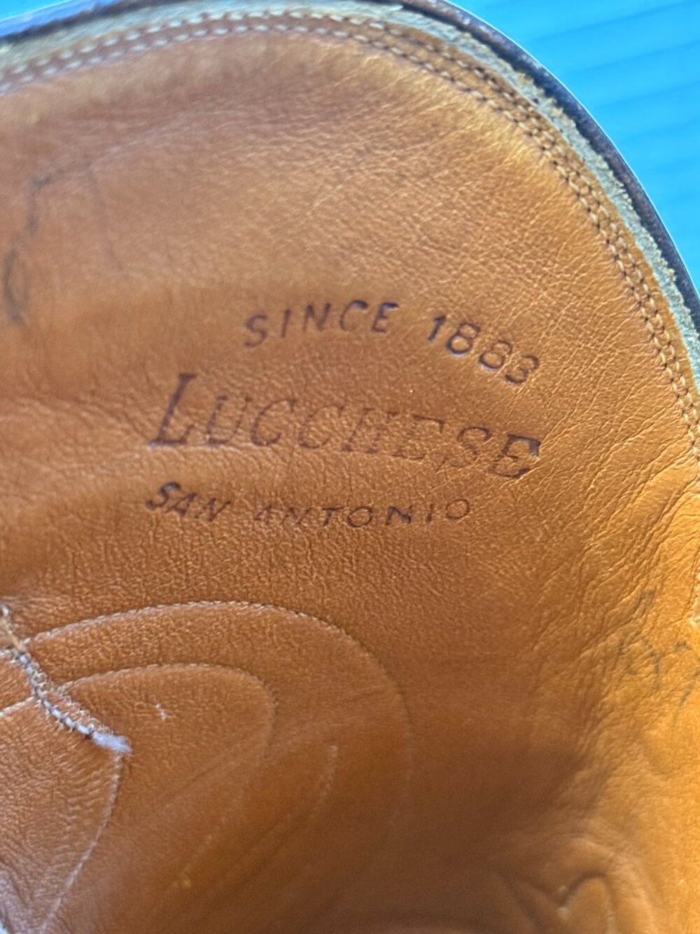 Lucchese "Seville" Goatskin Cowboy Boot - San Antonio Era - Size 12B - Picture 13 of 16